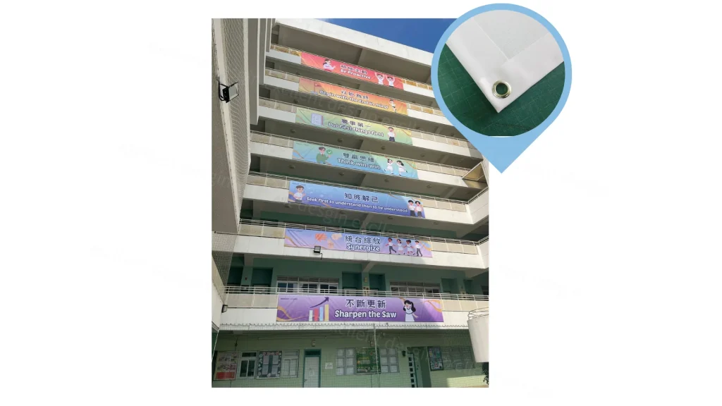 高清刀刮布，高空banner大型橫額，Banner HK$8/平方呎起，24小時極速交貨 ，whatsapp：5125 2706，客服熱線：3575 9857
